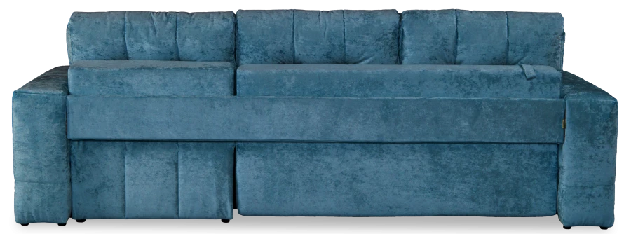 Угловой диван-кровать Реал, светло-синий,  228х160х97 см (изображение №6)