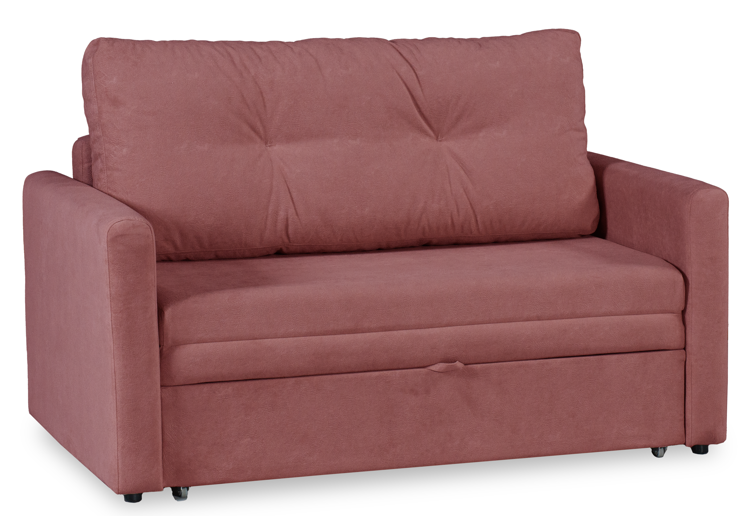 Диван-кровать Юнат 120, раскладной, розово-сиреневый с мелкими разводами, 142х87х94 см