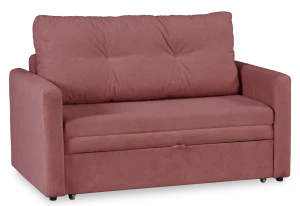 Диван-кровать Юнат 120, раскладной, розово-сиреневый с мелкими разводами, 142х87х94 см