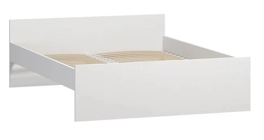 Кровать двойная ОРИОН - аналог IKEA BRIMNES 160х200 см, белая (изображение №1)