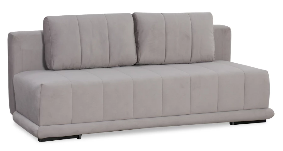 Диван-кровать Флорида, велюровый, светло-серый, 201х90х90 см (изображение №3)