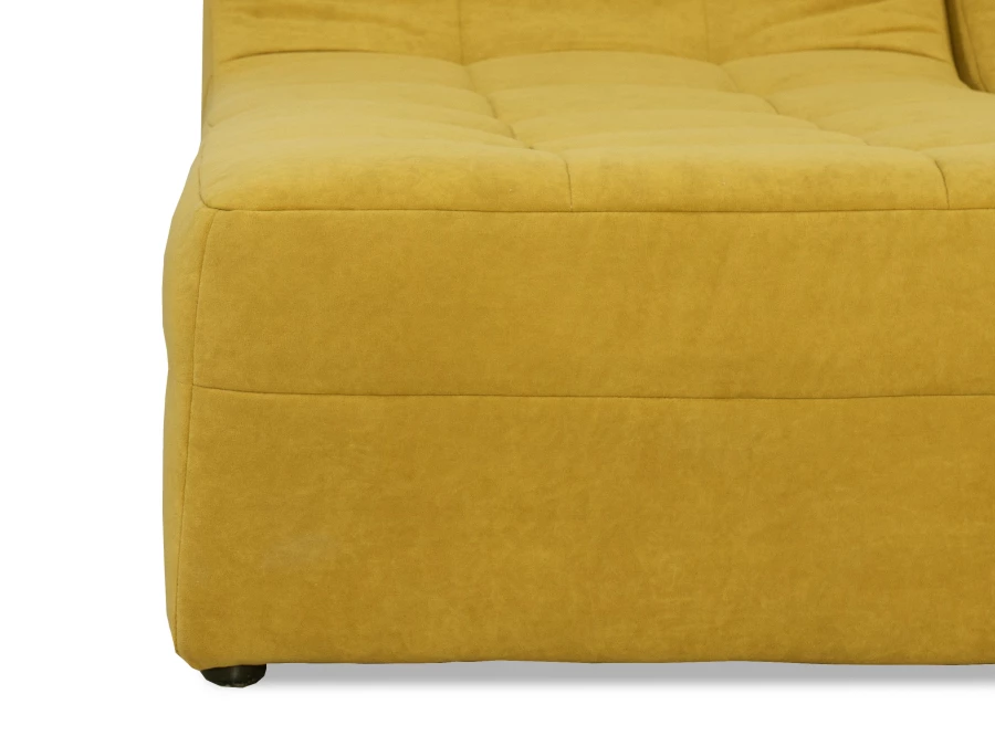 Угловой диван-кровать Палладиум 2, модульный, горчичный,  325х185х88 см (изображение №6)