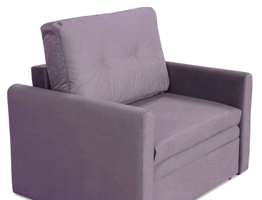 Прямой диван-кровать Юнат 2, раскладной, какао, 106х87х94 см (изображение №6)