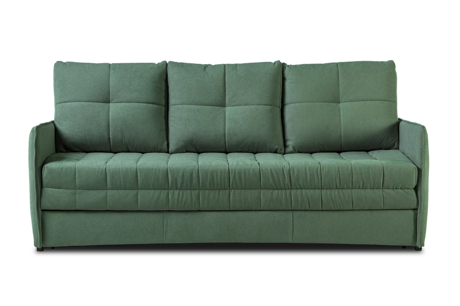 Диван-кровать Панда, велюровый, раскладной, зеленый, 215х92х100 см (изображение №7)