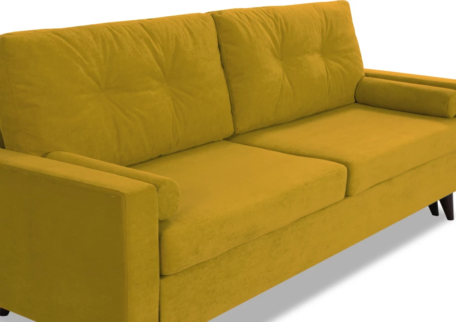 Диван-кровать Фидель, горчичный, 231х103х98 см (изображение №5)
