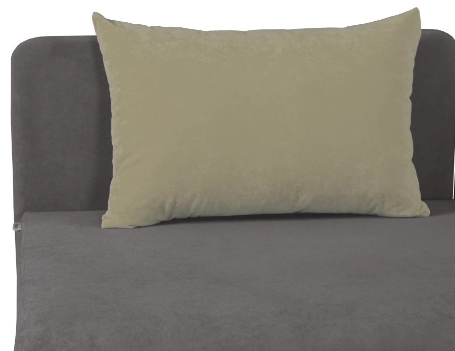 Диван-кровать Орлеан велюровый, раскладной, с ящиком для белья, механизм Книжка, светло песочный велюр, 198х88х81 см (изображение №7)