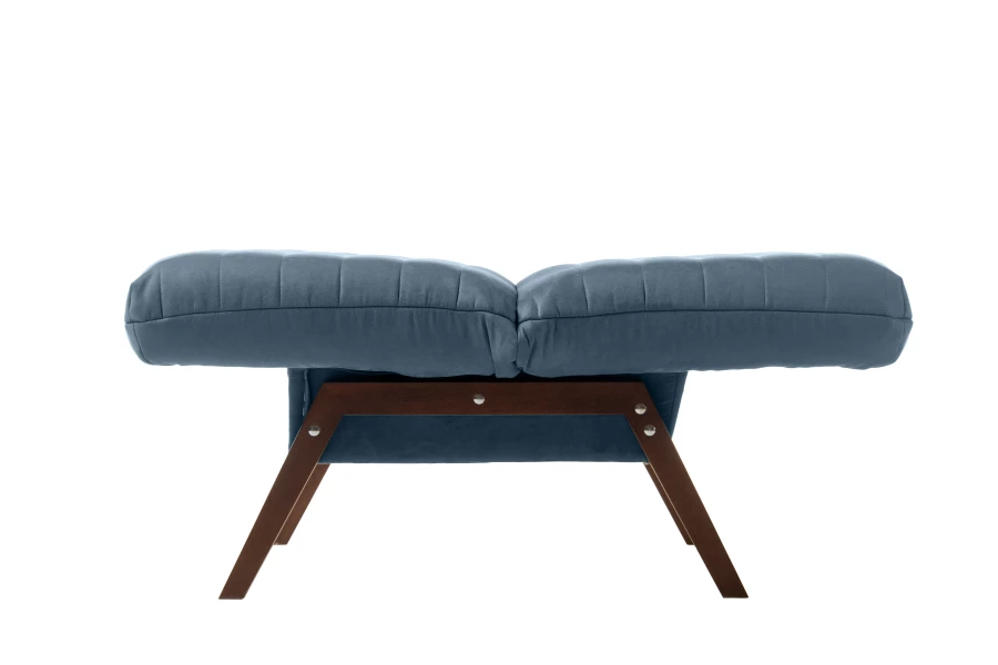 Кресло Каир, сине-серая замша, 130х73х88 см (изображение №4)