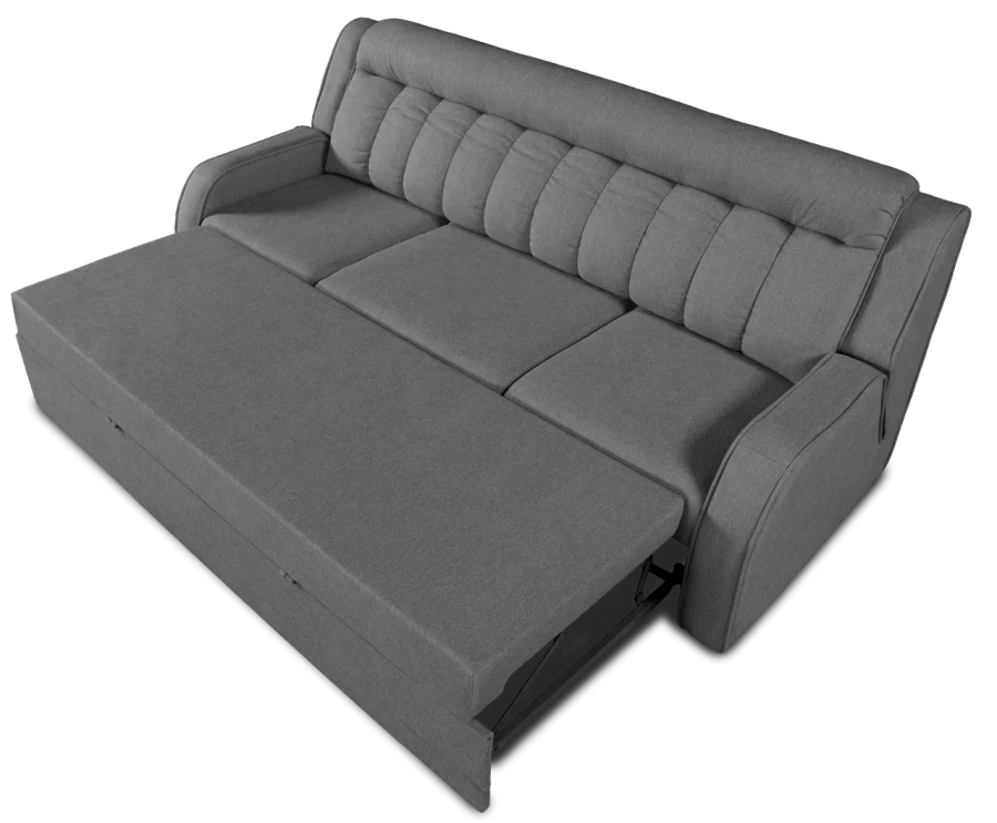 Прямой диван-кровать Блистер, раскладной, серый 231х96х96 см (изображение №6)