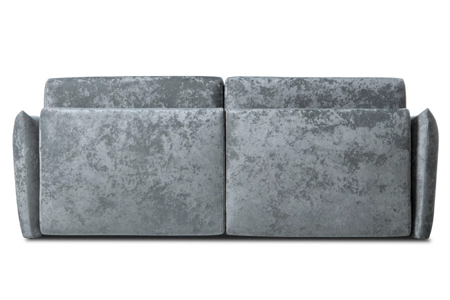 Диван-кровать Таип 2, велюровый, раскладной, темно-серый велюр, 235х128х86 см (изображение №9)