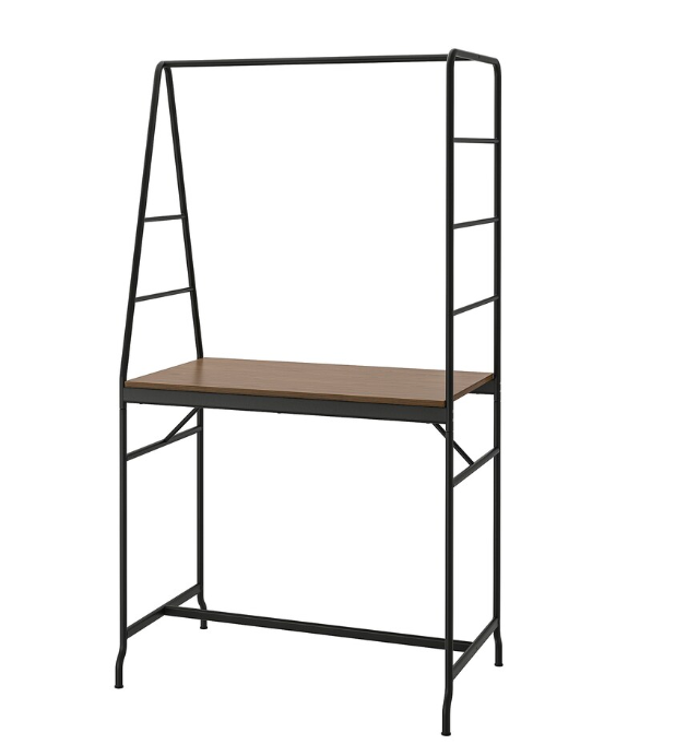 Барный стол - HÅVERUD/ HАVERUD IKEA, ХОВЕРЮД ИКЕА, 192/93х105Х66 см, чёрный/коричневый