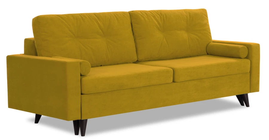 Диван-кровать Фидель, горчичный, 231х103х98 см (изображение №1)