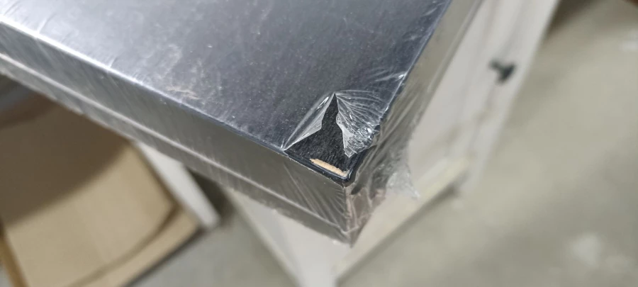 Полка настенная без ножки - IKEA LACK/ЛАКК ИКЕА, 110x26 см, черный. Товар уцененный (изображение №5)