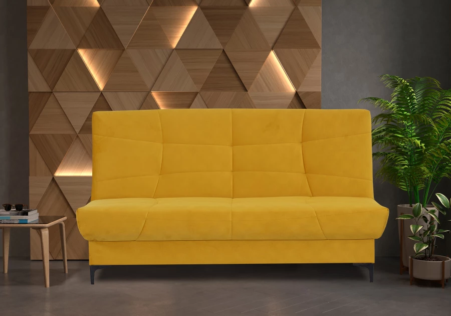 Диван-кровать Ривьера, горчично-желтый, 192х95х105 см (изображение №10)