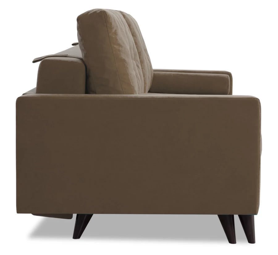 Диван-кровать Фидель, бежево-коричневый, 231х103х98 см (изображение №4)