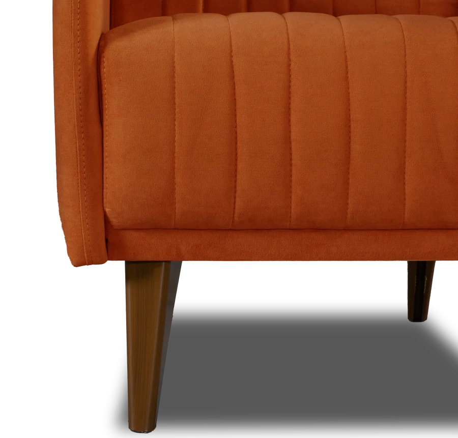 Кресло мягкое Градара, велюр, анатомическое, терракотовый, 66х84х102 см (изображение №4)