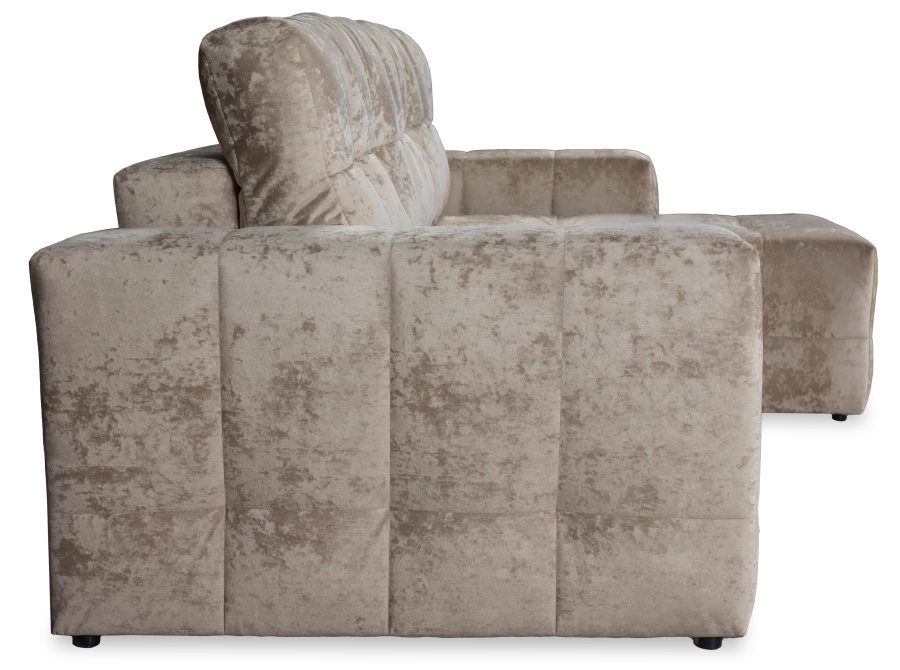 Угловой диван-кровать Реал, бежевый, 228х160х97 см (изображение №5)