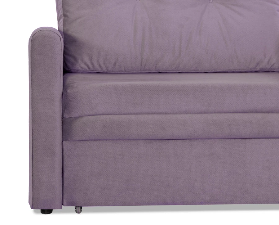 Прямой диван-кровать Юнат 2, раскладной, какао, 106х87х94 см (изображение №5)