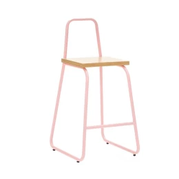Полубарный стул Bauhaus с высокой спинкой