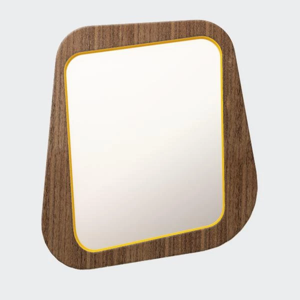 Зеркало Woodi малое в темном шпоне (изображение №1)